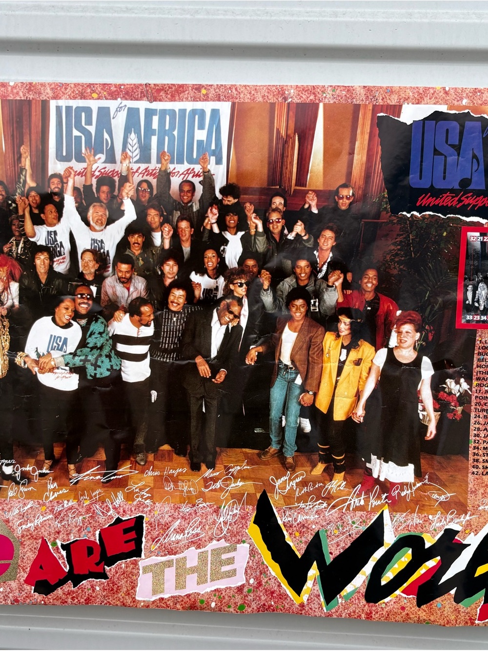 USA for Africa 'We Are The World' Poster - Multicolor